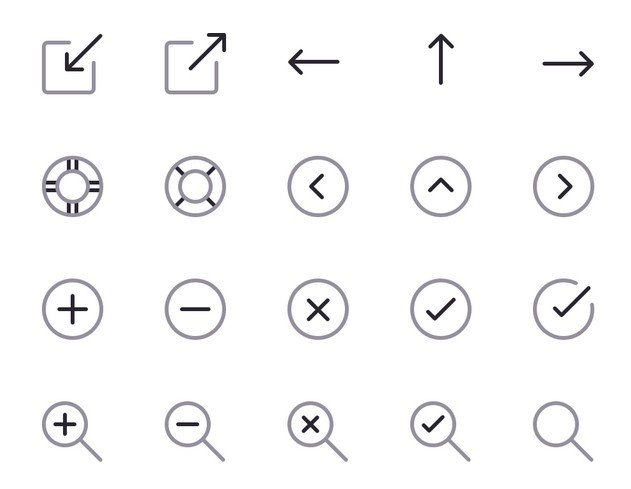 100 Folded Vector Icons
